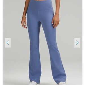Lululemon Groove Super High Rise Flared Pant Nulu Size 4 Water Drop Blue NWOT